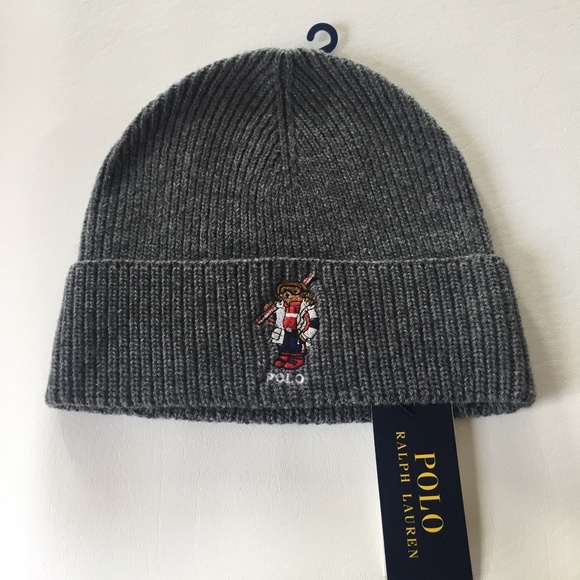 polo ski bear beanie